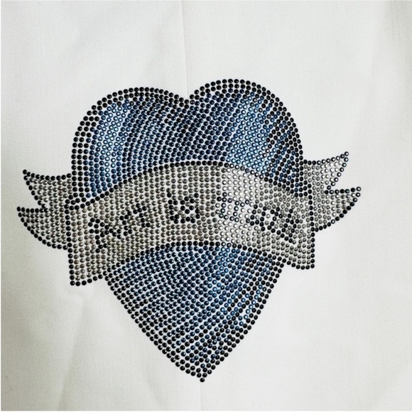 Zadig & Voltaire off-white "Art is Truth" rhinestone embellished blazer NEW - Picture 6 of 14